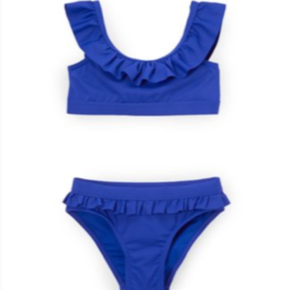 Envya Ruffle Bikini Top & Bottom Girls Sz 2